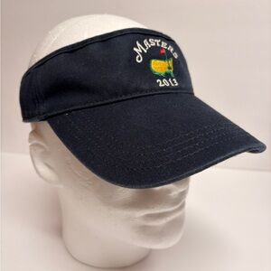 2013 Masters Visor Golf Adjustable Hat American Needle Navy Hook Loop